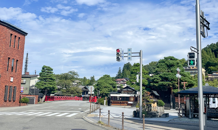 高山陣屋　信号機工事